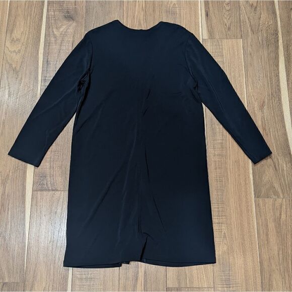 SIGRED OLSEN Women's Navy Blue Long Sleeve Button-Down Dress Medium - Picture 2 of 4